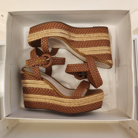 SCHUTZ Women's Nani Espadrille Platform Wedge Sandals HAZEL US 6.5. NIB - Picture 9 of 12
